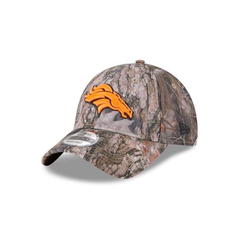 NFL Denver Broncos True Timber 9Twenty Adjustable (LPH5824) - Brown New Era Caps